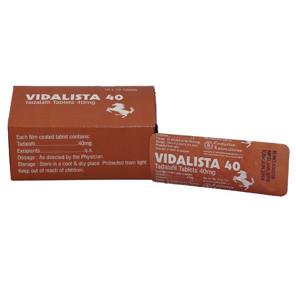 VIDALISTA 40 MG (Tadalafil) Tablet Online in USA