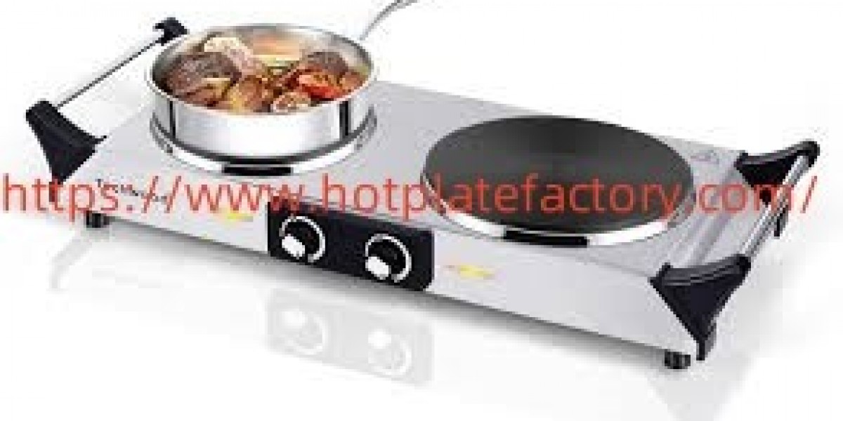 Energy Efficient HOTPLATEFACTORY Double Hot Plate Burner For Everyday Use