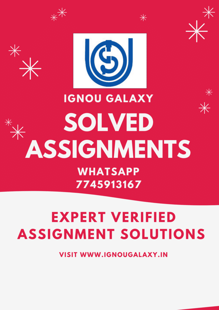 FREE IGNOU Solved Assignment 2025 PDF | Premium Quality