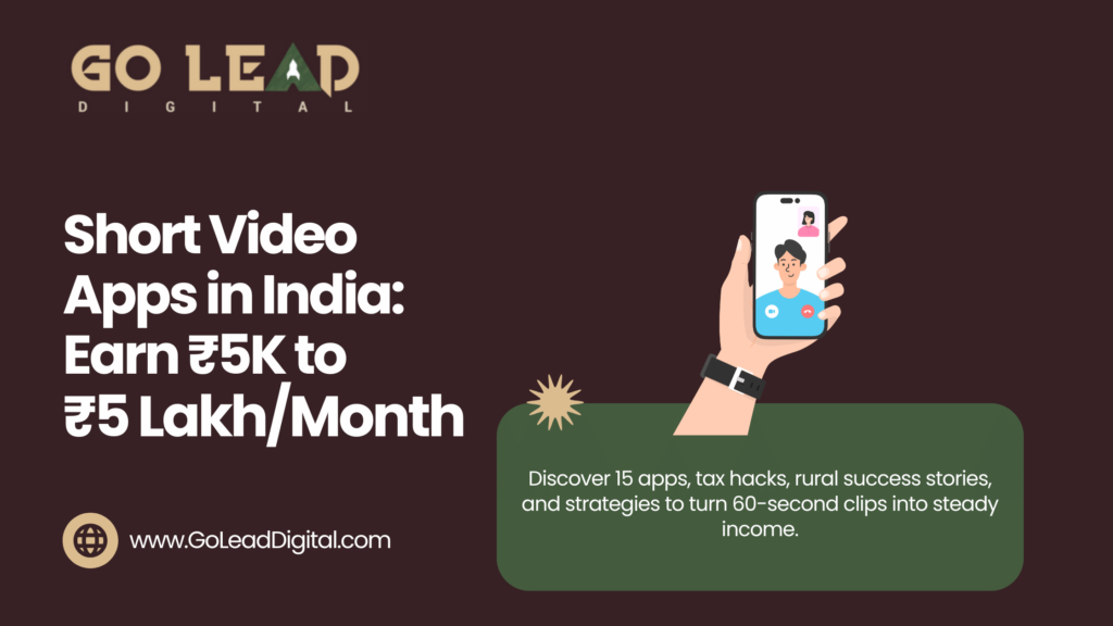 Top Short Video Apps in India: Earn ₹5K to ₹5 Lakh/Month | Insider Secrets