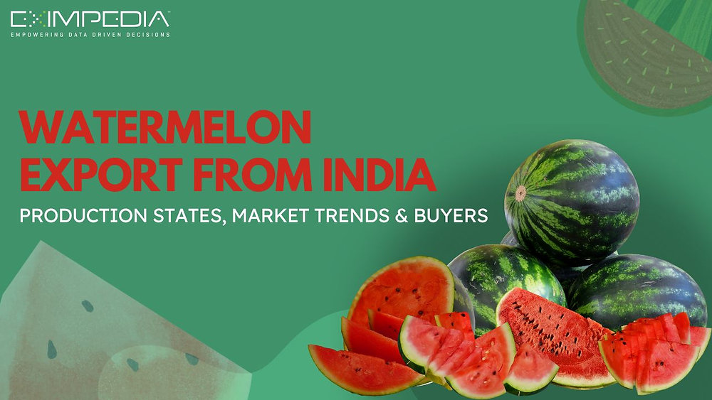 Watermelon Export from India: Production States, Market Trends & Buyers