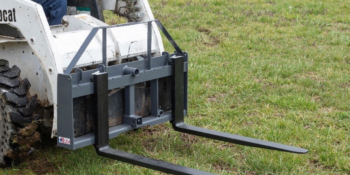 Heavy-Duty USA Made Pallet Fork Frame for Skid Steers and Loaders