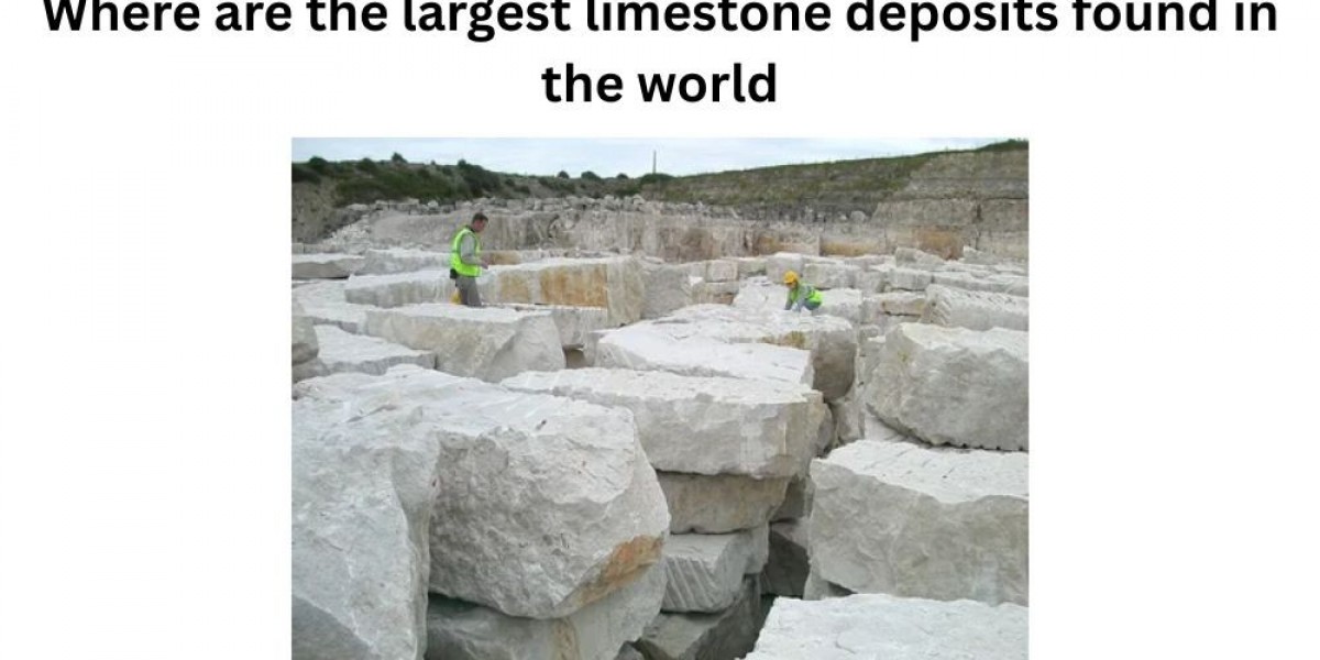 Where are the largest limestone deposits found in the world