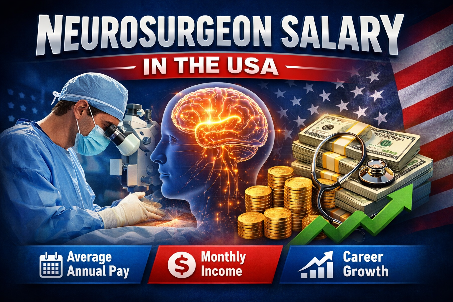 Neurosurgeon Salary in USA: Average Income, Bonuses & Future Scope